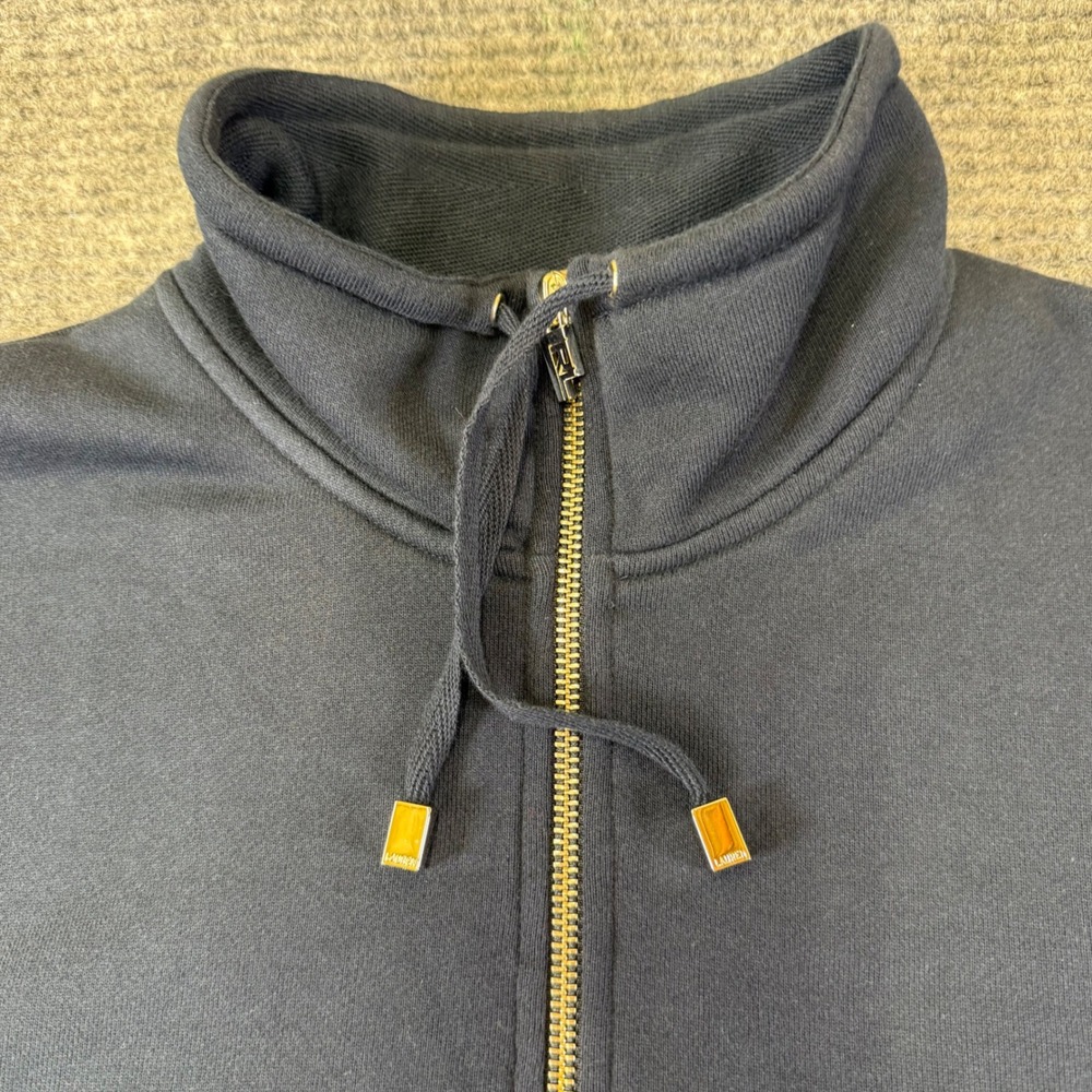 Lauren Jeans Co Ralph Lauren Quarter Zip Pullover Sweatshirt Navy Blue XL Cotton - Picture 3 of 16